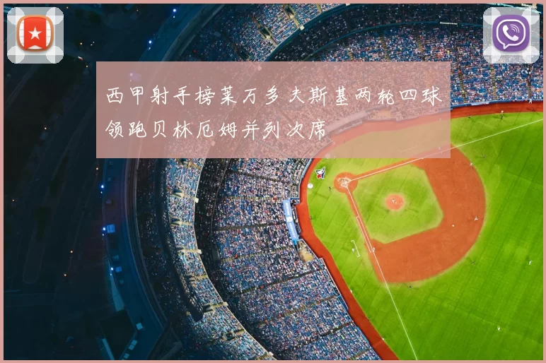 西甲射手榜莱万多夫斯基两轮四球领跑贝林厄姆并列次席